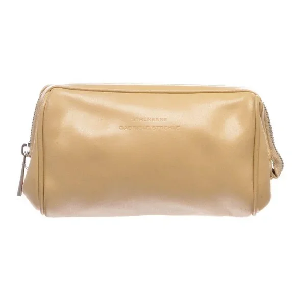 STRENESSE Bags Strenesse Gabriele Strehle Beige Leather Makeup
